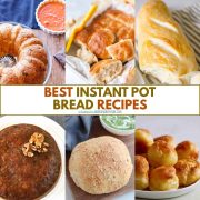 collage of instant pot bread recipes.