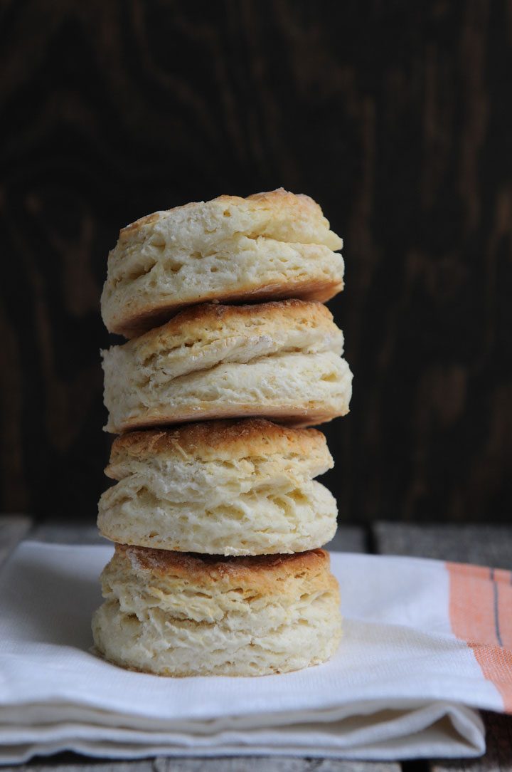biscuits made with buttermilk substitute.