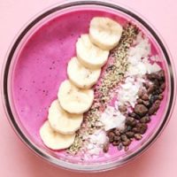 easy simple smoothie bowl for recipe card