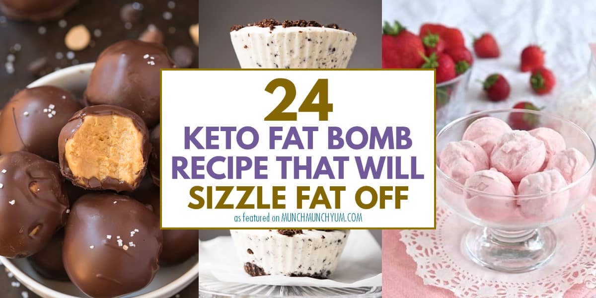 collage of easy keto fat bomb recipes.