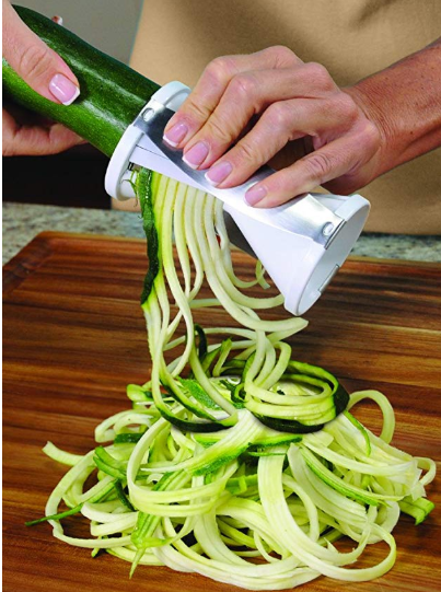 veggetti spiralizer making zucchini noodles